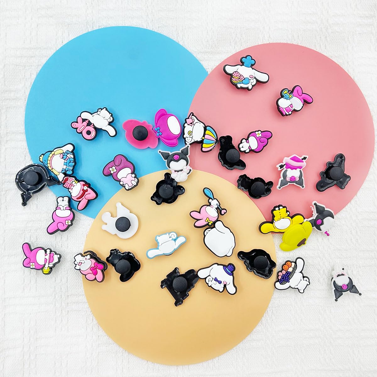 MAYCREATE Cartoon Shoe Charms for Sandals featuring 33 pcs PVC design | for Women and Girls