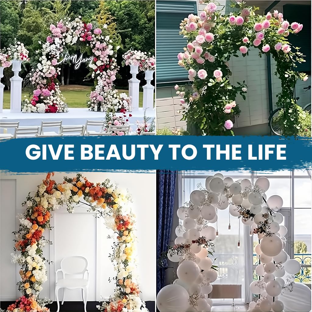 HASTHIP Garden Arch for Weddings and Parties featuring 55.1x94.5 in Frame | Rust-Proof Steel