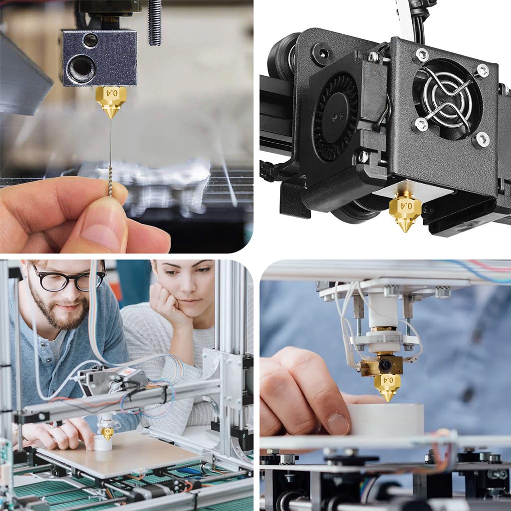 Serplex 3D Printer Nozzles for Kobra 2 Series with 0.4mm Precision Brass Tips | Smooth Extrusion