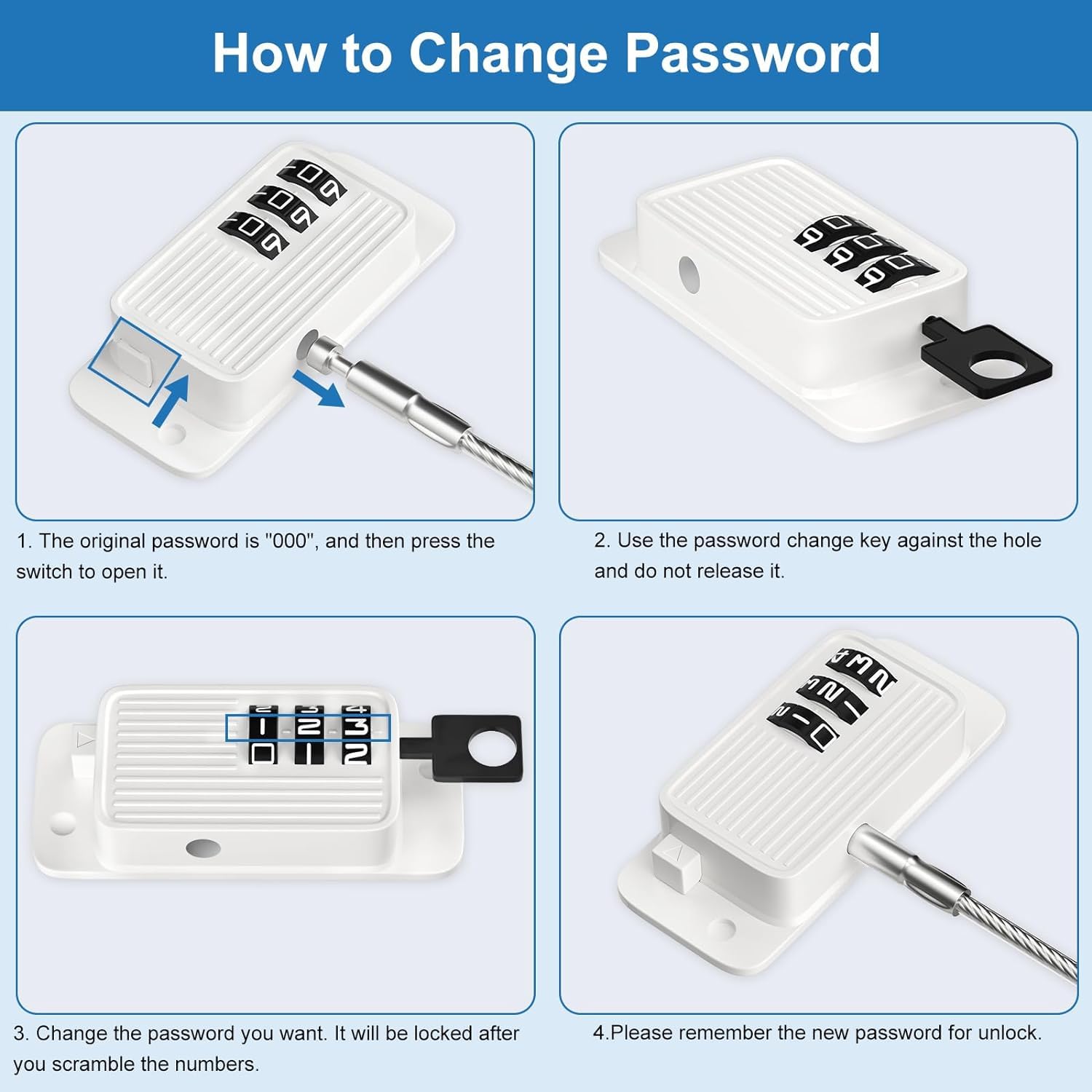 SNOWIE SOFT Furniture Anchors for Baby Proofing with No Drill Steel Straps 4 Pack | Silver