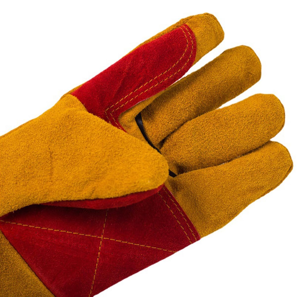 Serplex Welding Gloves for Heavy Tasks featuring 15.7 in Extended Arm Protection & Textured Grip