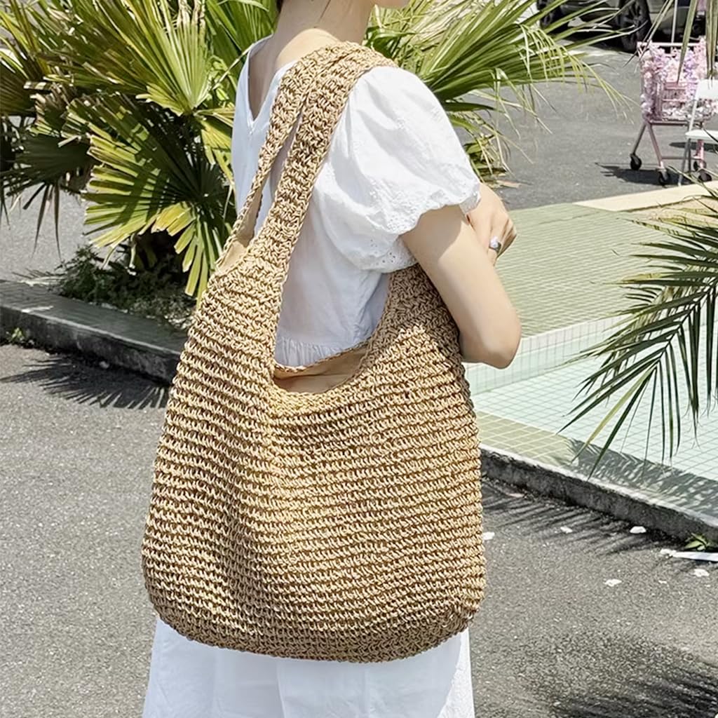 PALAY Straw Beach Bag for Women featuring Boho Woven Tote Design | Ideal for Summer Outings