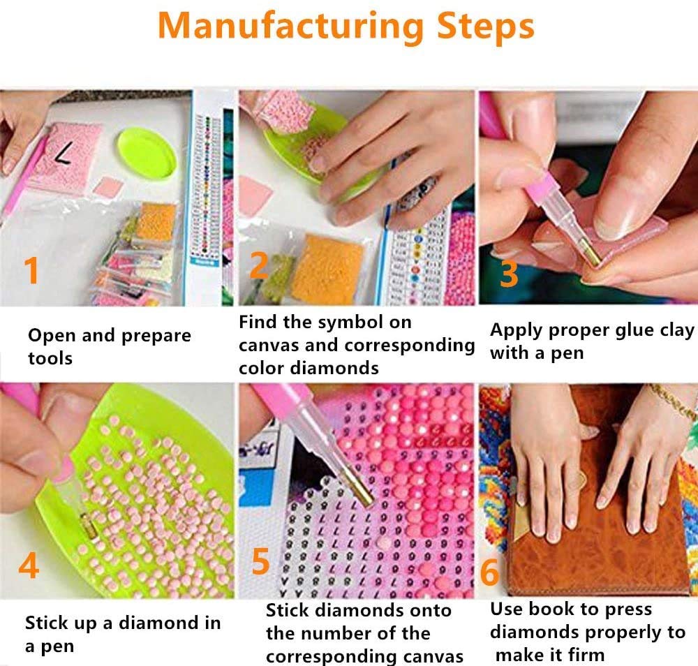 ELEPHANTBOAT Diamond Painting Kit for Home Wall Decor with 12x16 in Canvas | Full Drill 5D DIY Art for Adults and Kids