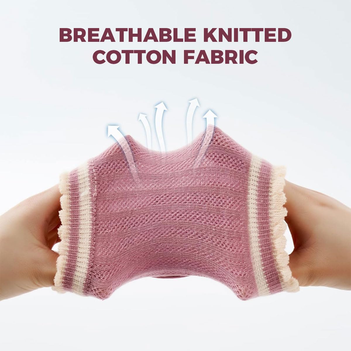 SNOWIE SOFT Baby Knee Pads for Crawling and Walking Practice featuring Breathable Stretchy Mesh | 2 Pairs for Toddlers 1–4 Years