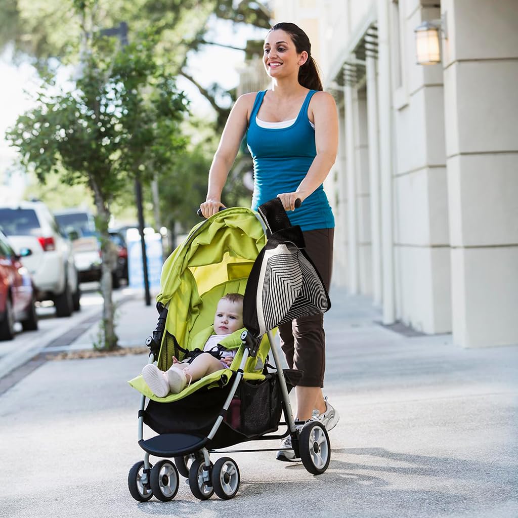 ZIBUYU Small Handbags for Women with Geometric Knitting Pattern in Polyester | Casual Tote Purse