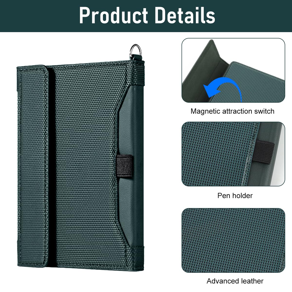 Zibuyu Passport Cover for Travel with RFID Blocking and Magnetic Closure | PU Leather Holder for Men