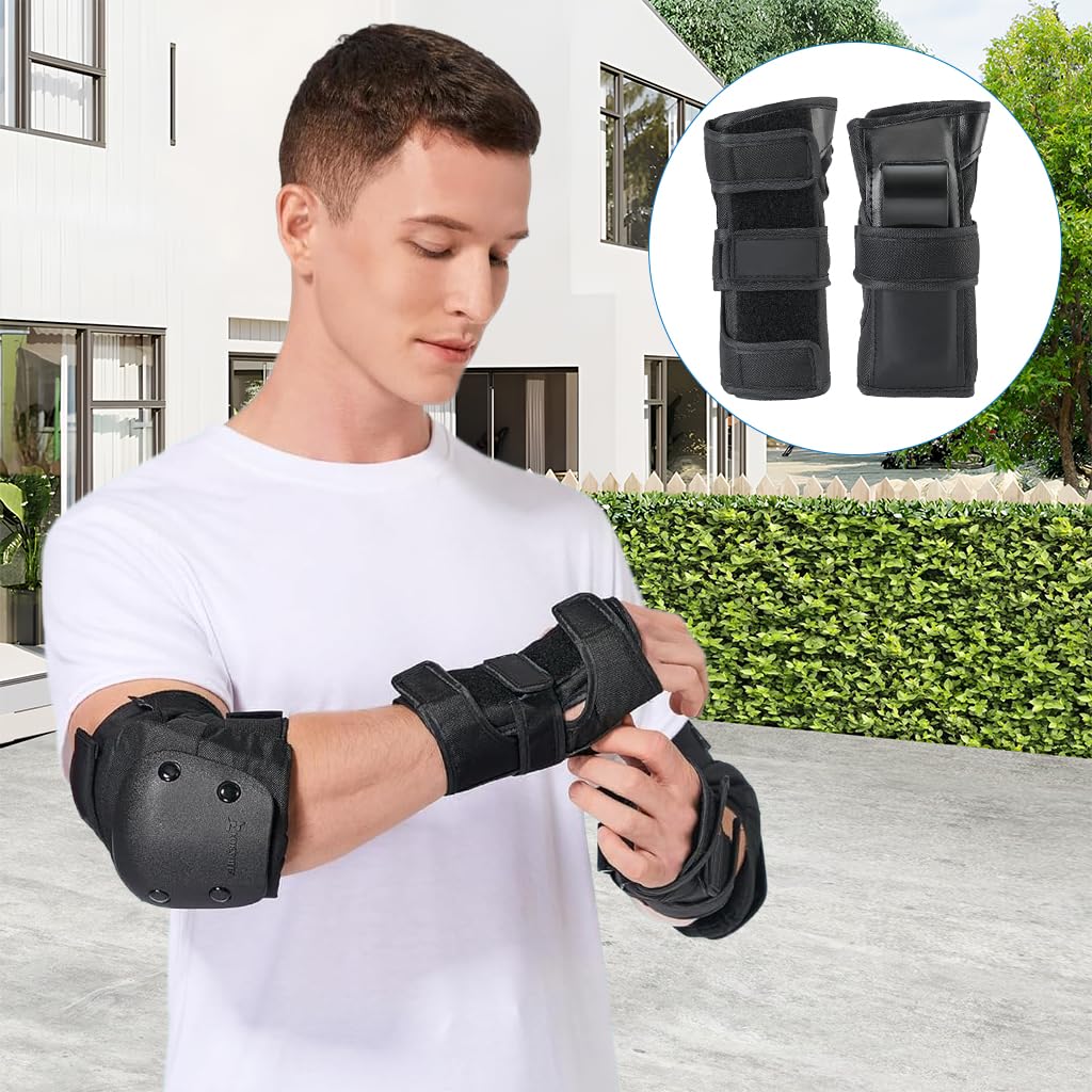 Proberos Wrist Guards for Skating and Cycling featuring Hybrid Impact Protection | Breathable Washable Fabric