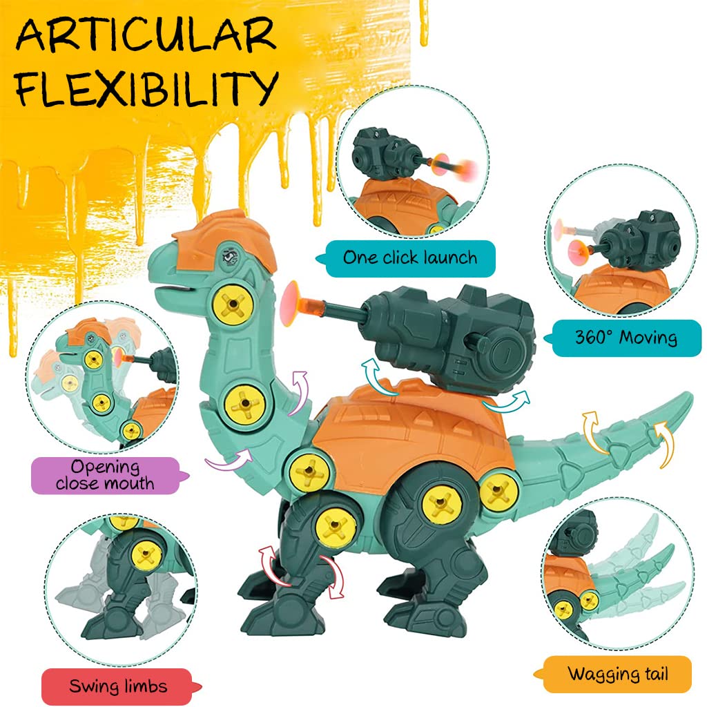 PATPAT Dinosaur Toys for Kids featuring DIY Screwdriver Assembly Egg | ABS STEM Gift