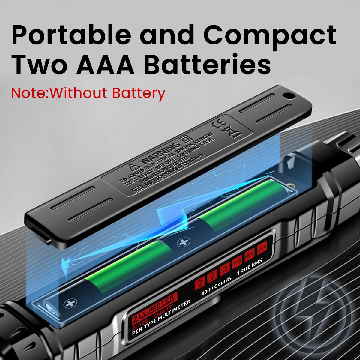 Serplex Voltage Multimeter for AC/DC Testing with 4000 Count LCD Display | Live Wire Detection