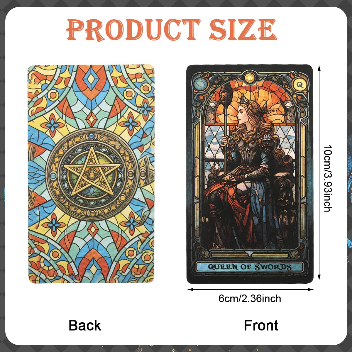 PATPAT Tarot Card Deck for Beginners with 78 Illustrated Cards | Mystical Church Theme