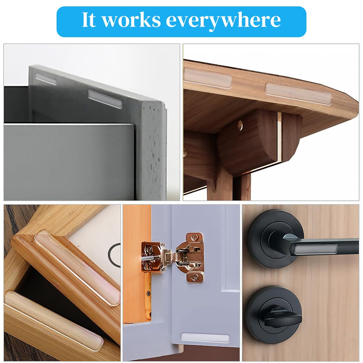 ZIBUYU Cabinet Door Bumpers for Home with Self Adhesive Rubber Pads 30 pcs | Soundproof Protection