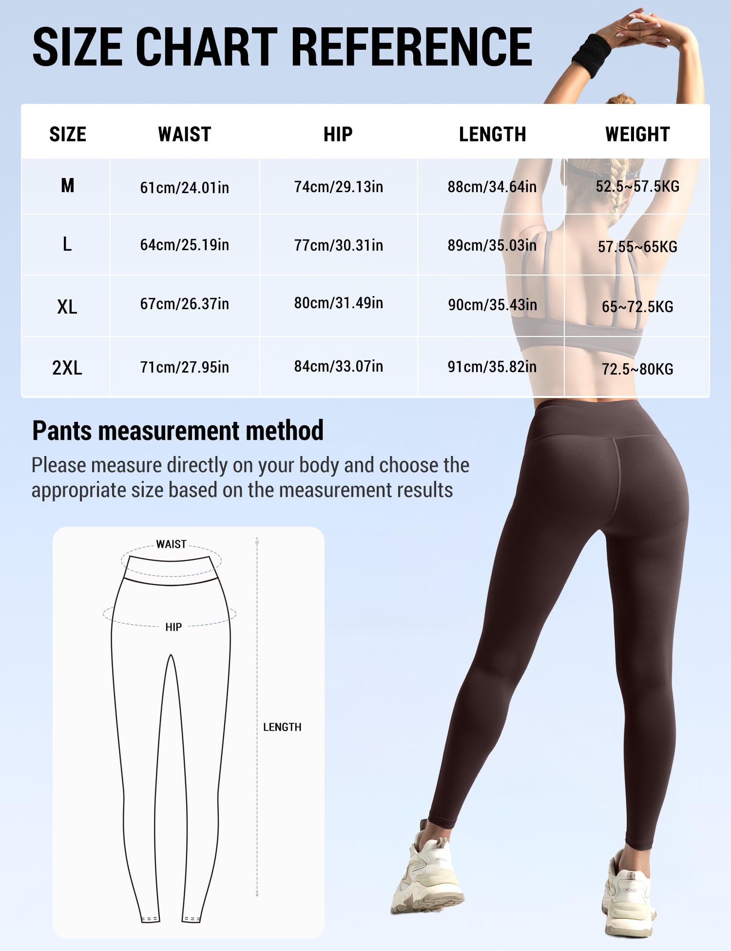 Venzina Yoga Pants for Women with Tummy Control and 4 Way Stretch | Super Soft Dark Brown