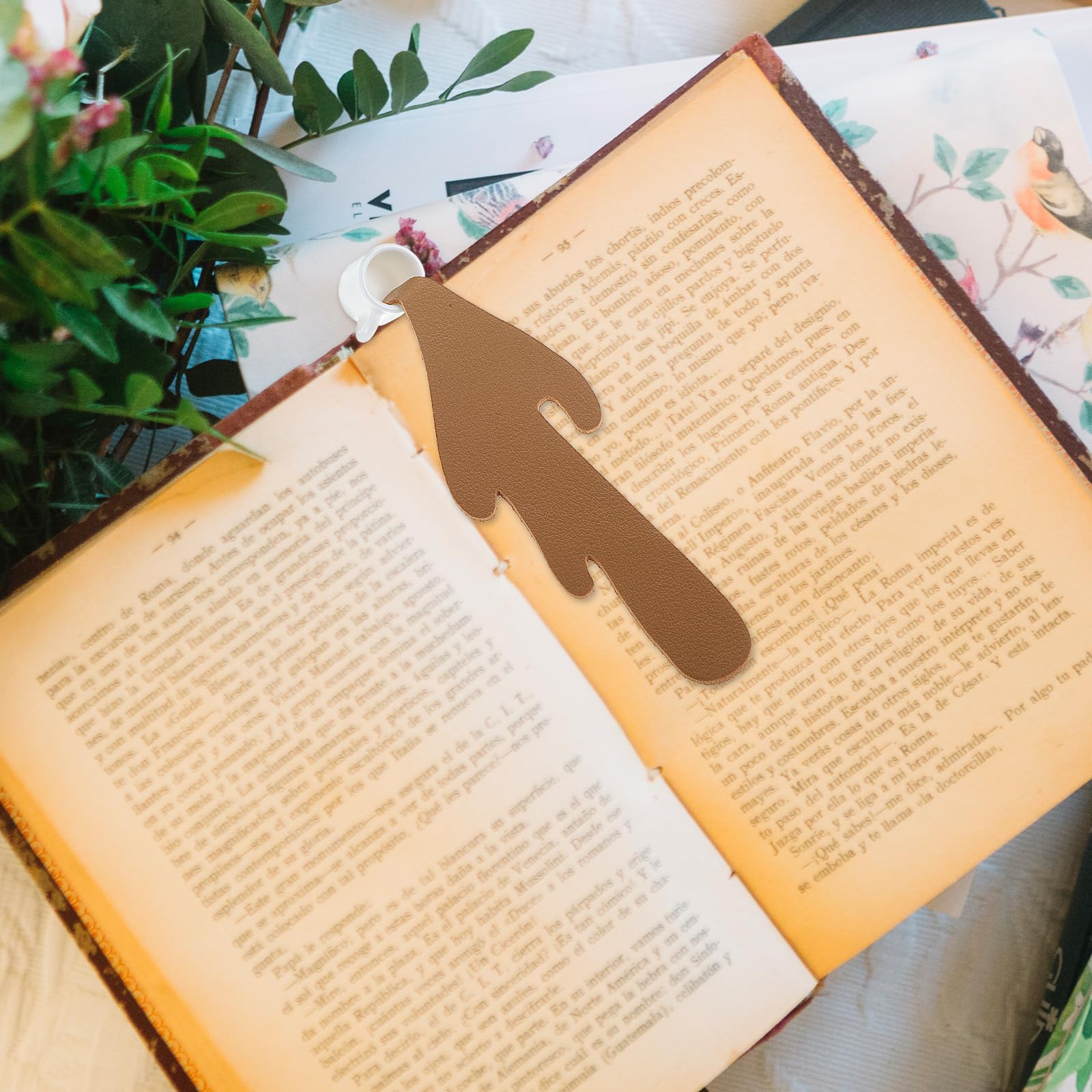 OFIFO Coffee Mug Design Bookmark Set for Reading with 3 Unique Spilled-Themed Pieces | Gift for Coffee Lovers and Bibliophiles