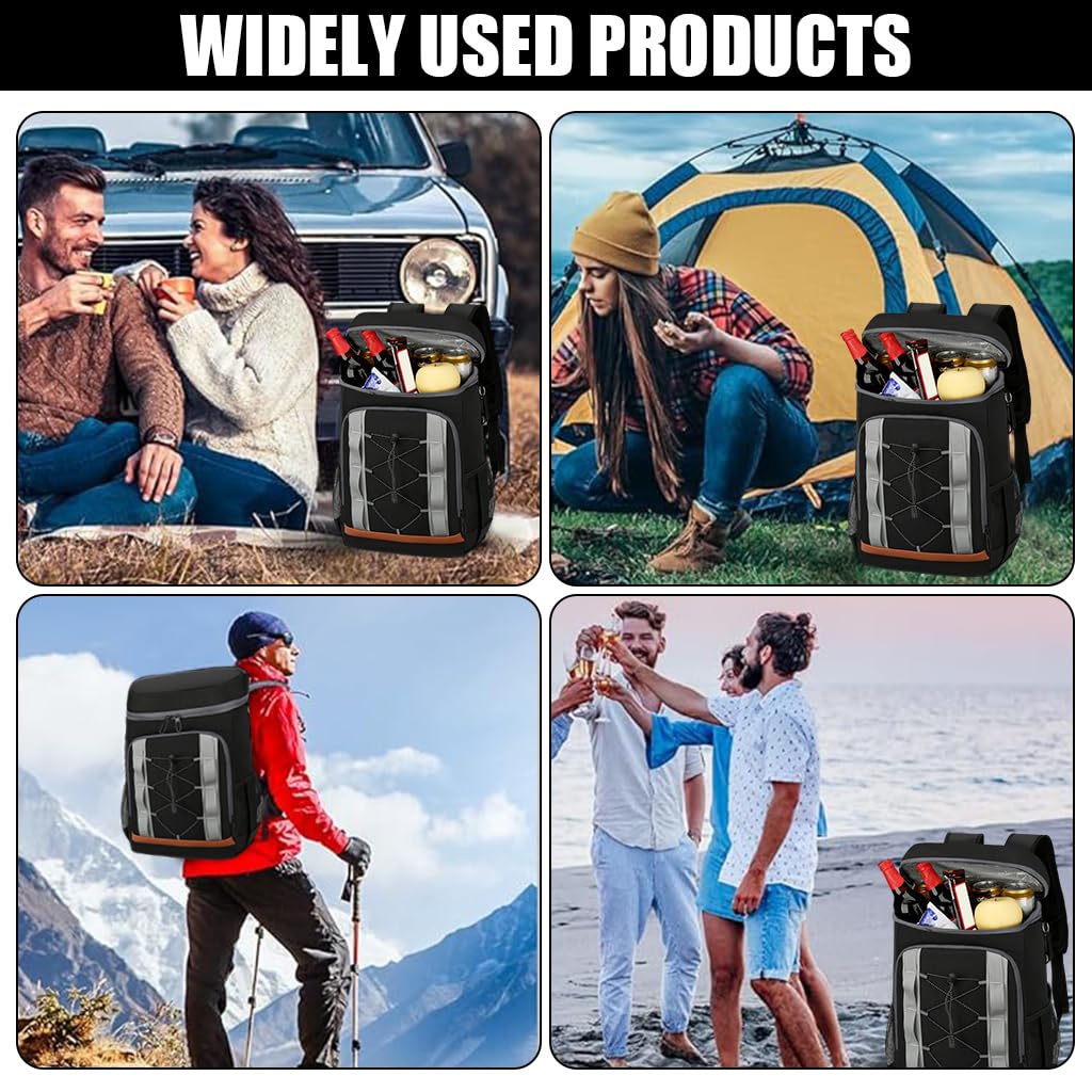 GUSTAVE Backpack Cooler 32L for Camping with Dual Zipper and Waterproof Insulated Design