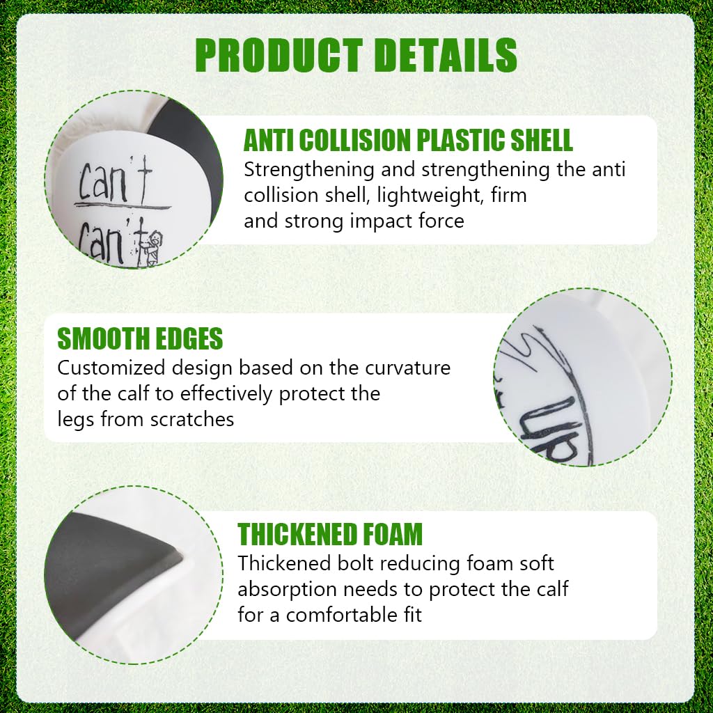 Proberos Mini Shin Guard for Kids with EVA Cushioning 7.8×12cm | Lightweight Plastic Protection