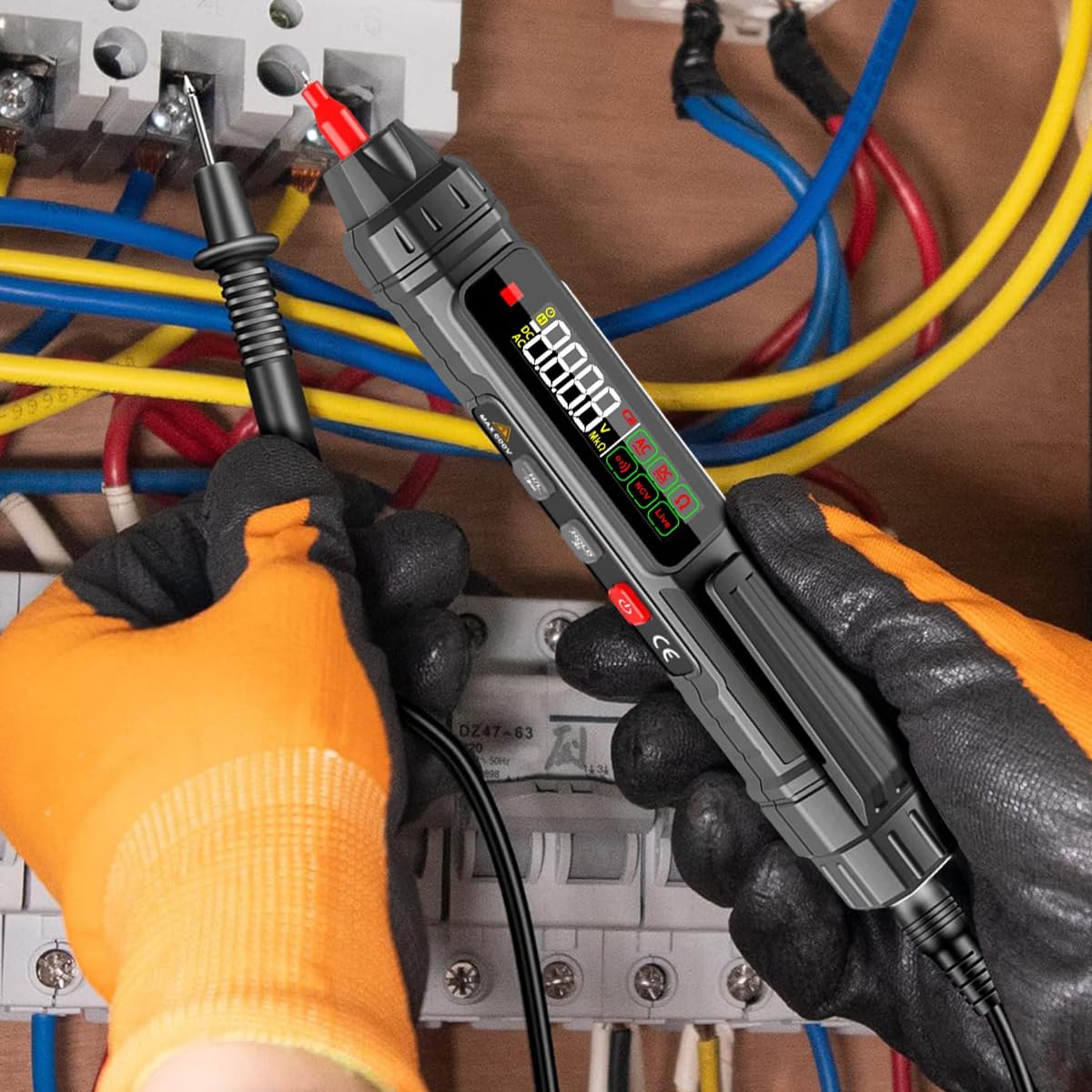 Serplex Voltage Multimeter for AC/DC Testing with 4000 Count LCD Display | Live Wire Detection