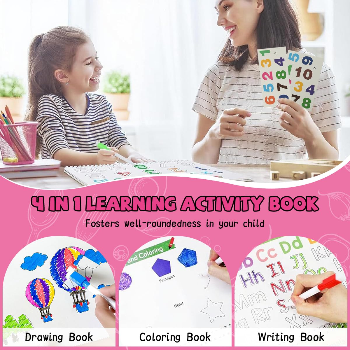 SNOWIE SOFT Kids Learning Book for Toddlers with Interactive Puzzles and Stickers | Early Education Toy for Ages 2–5
