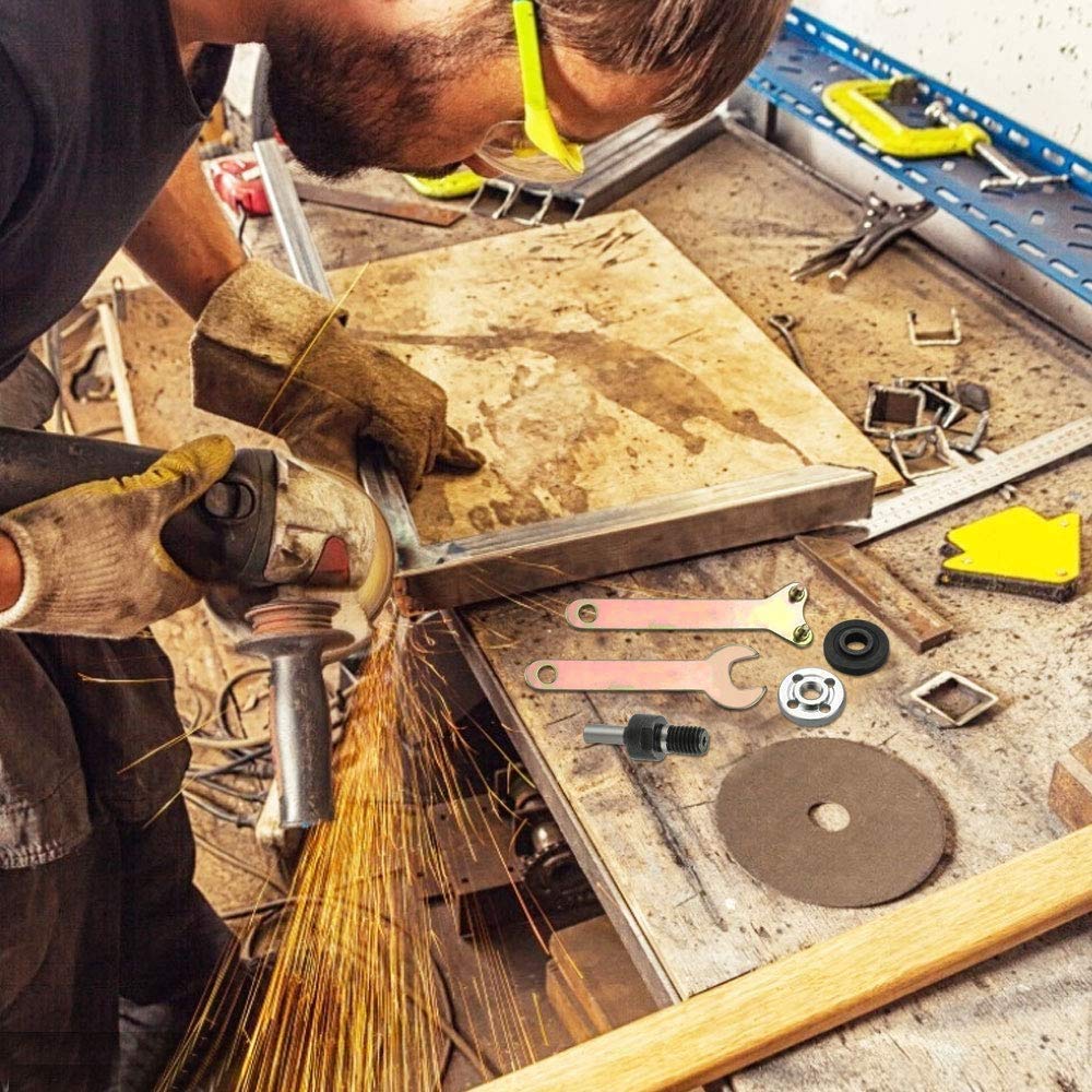 HASTHIP Electric Drill to Angle Grinder Converter with 8mm Rod for Metalwork & Jewelry | Triangle Shank Secure Fit