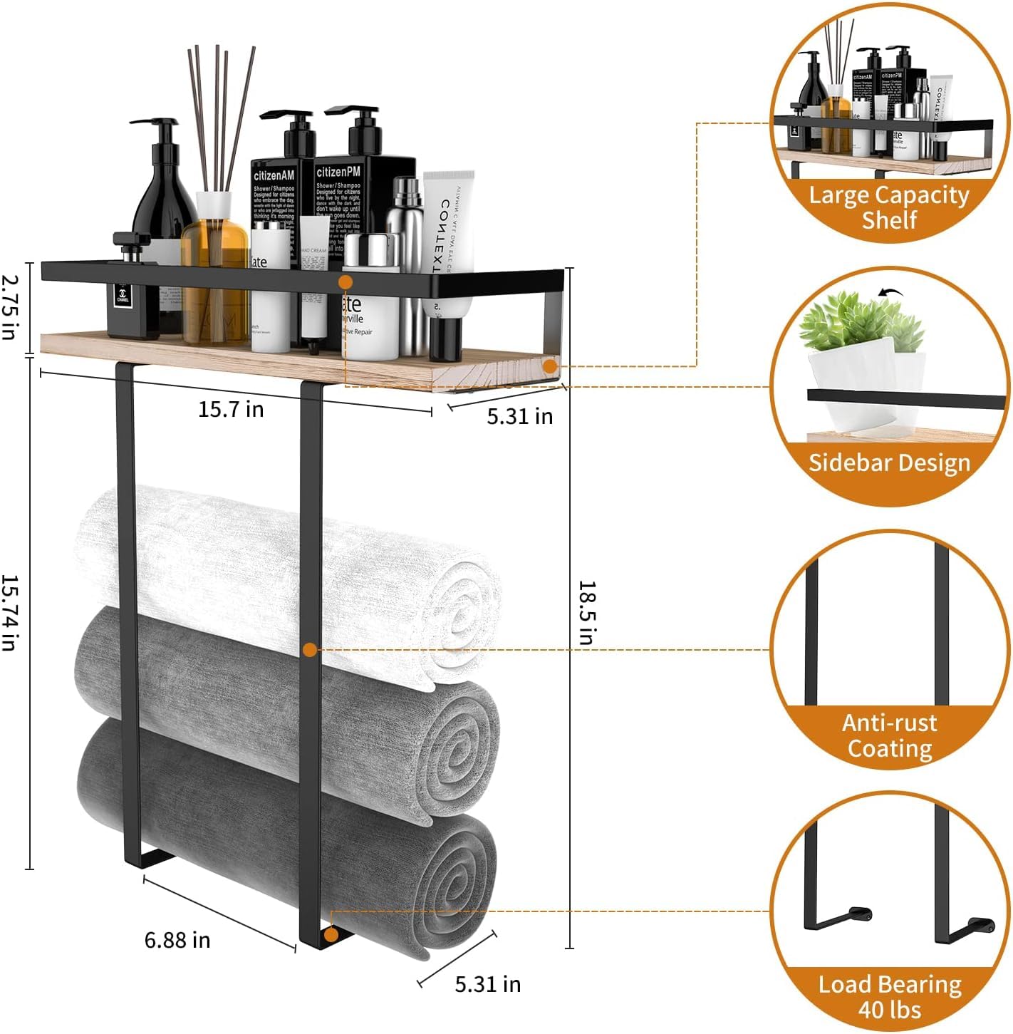 HASTHIP Wine Glass Rack for Cabinets with Drill Free Installation and Iron Build | 2 Pack