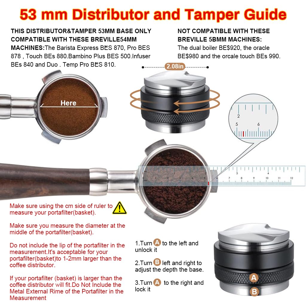 Supvox® Coffee Distributor & Tamper Double Side Ground Coffee Press