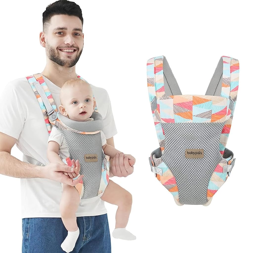 SNOWIE SOFT 4 in 1 Baby Carrier, Adjustable Kangaroo Baby Carrier Front Baby Carrier Face-in/Out, Baby Wrap Carrier Soft & Breathable Baby Carrier for Newborn to Toddler, 0-36 Months, Under 25KG