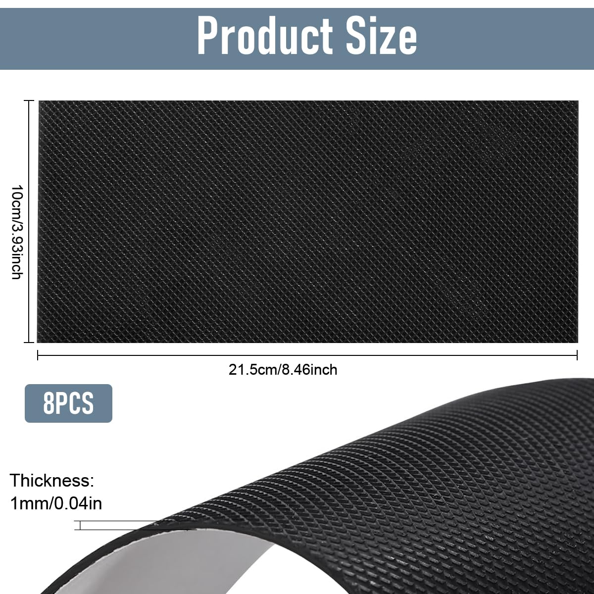 MAYCREATE Shoe Sole Protectors for Leather Shoes and High Heels featuring 16PCS Cuttable Rubber Grips