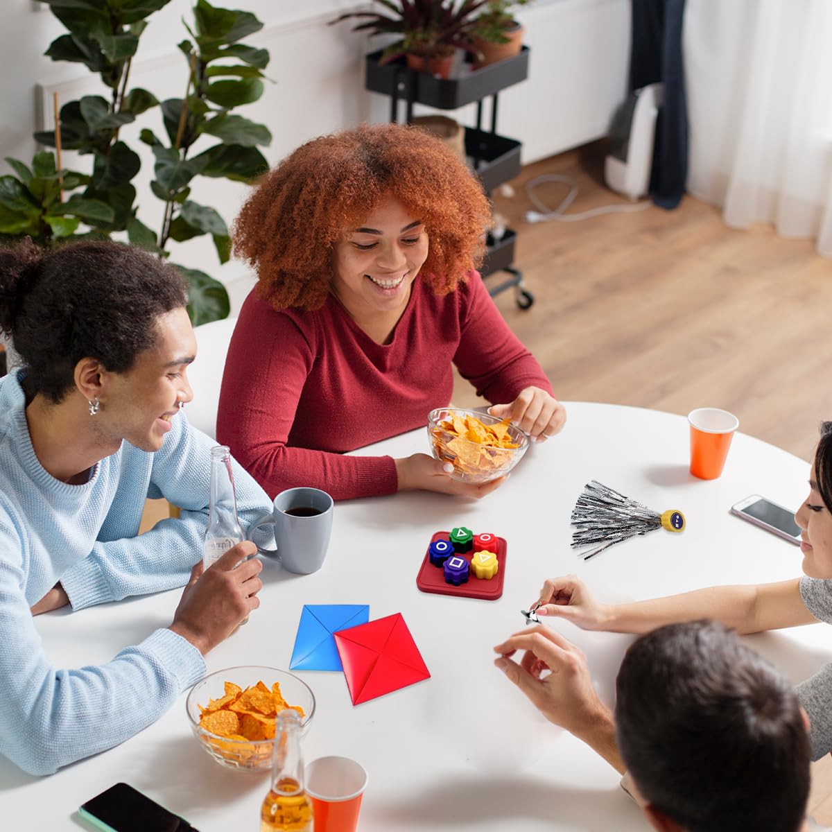 PATPAT Gonggi Korean Game Set for Family Fun featuring Tossing Stones and Tile Flipping | Traditional Korean Toys Collection