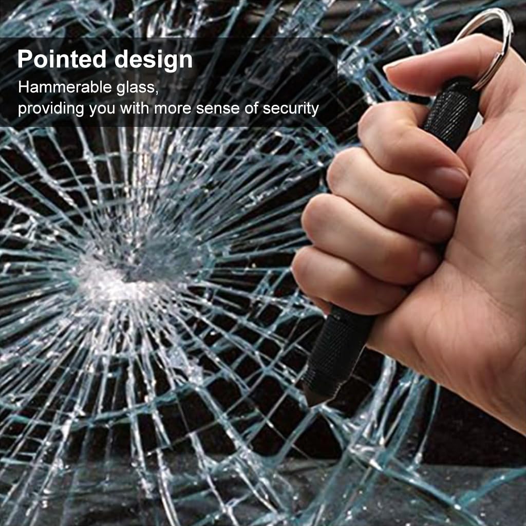 Optifit® Window Breaker with Keychain Stainless Steel Pointy Tip Mini Multi Tool 3PCS