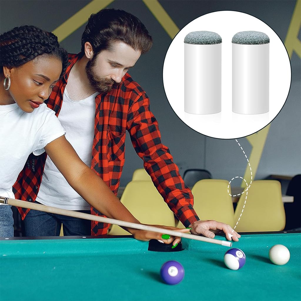 Proberos Cue Tips for Billiards featuring 20 pcs 10mm slip on design in plastic and leather | consistent hit