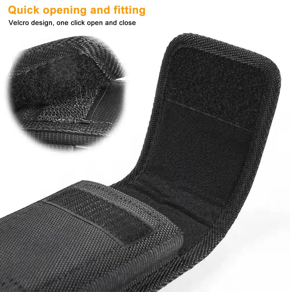 GUSTAVE Mobile Pouch for Men with 4.5–6.5 in Phones featuring Belt Clip and Carabiner | Rugged Nylon Holster