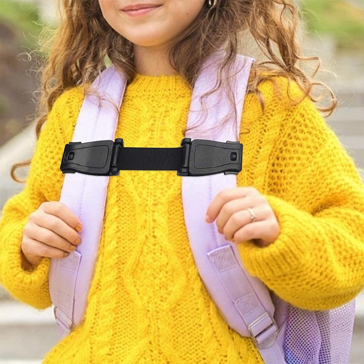 SNOWIE SOFT Safety Buckle Strap for Child Car Seat featuring Quick Release Clips | Secure Chest Harness for Baby Strollers