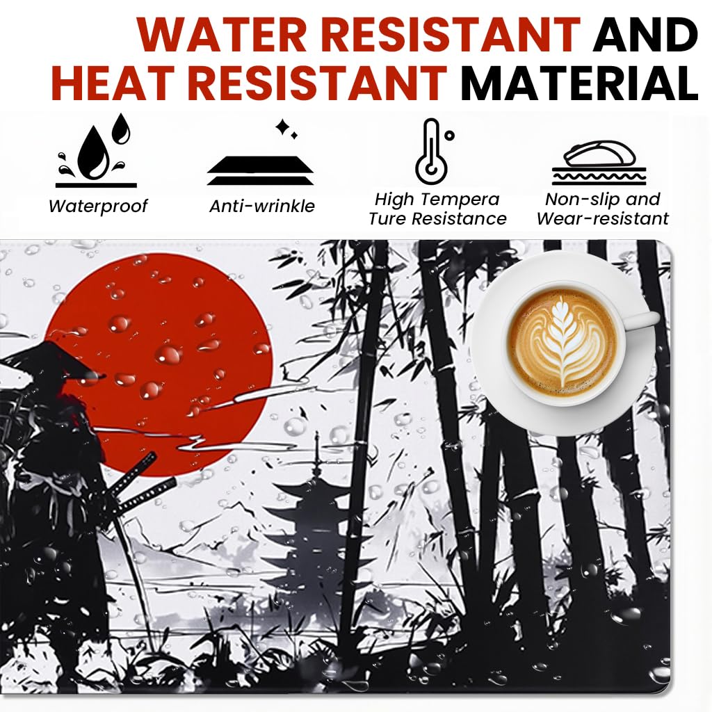 ZORBES Mouse Pad Keyboard Mat for Home and Office with 35.4x15.7 in Size | Non Slip Rubber Base and Smooth Surface