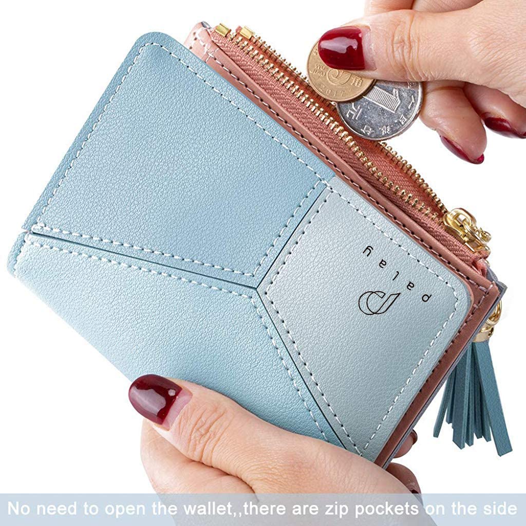 GUSTAVE Small Wallet for Women with Card Slots and Coin Zipper | PU Leather Gift Purse