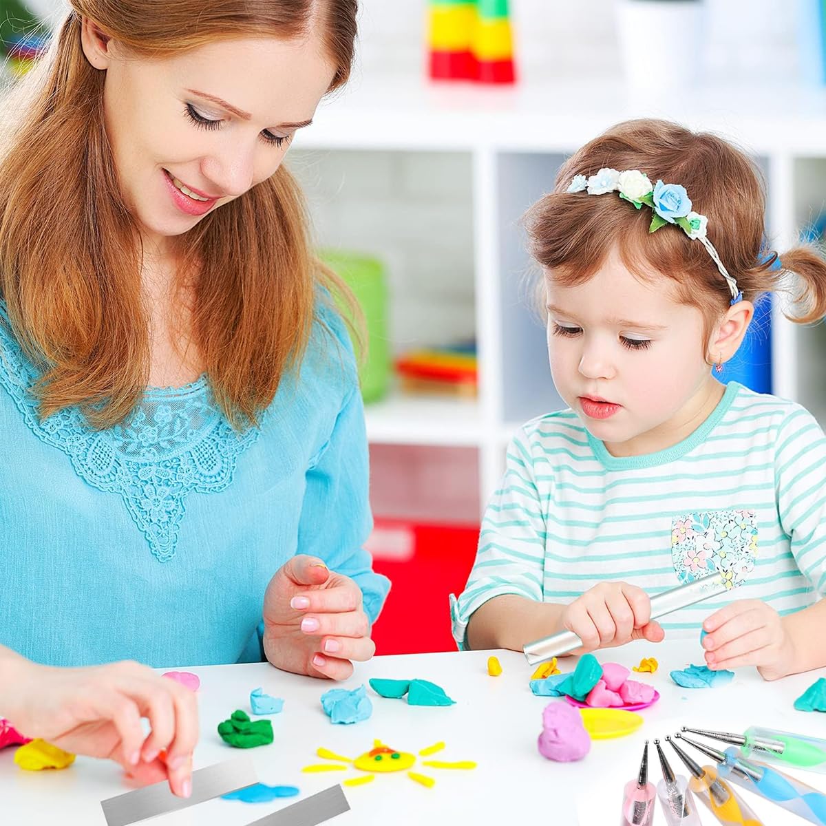 HASTHIP Clay Sculpting Toolkit for Polymer and Air Dry Clay with 14 Tools | Stainless Steel & Acrylic Set for Artists and DIY Craft