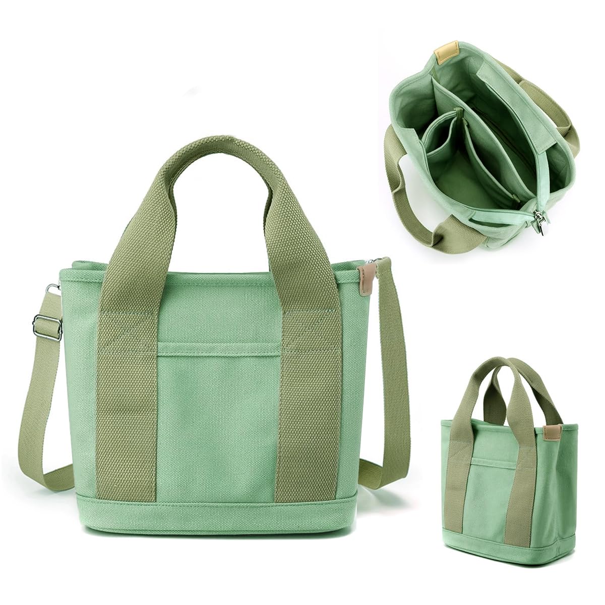 PALAY Tote Bag for Women with 32×14×29 cm Large Capacity and Detachable Strap | Canvas Handbag for Work and School