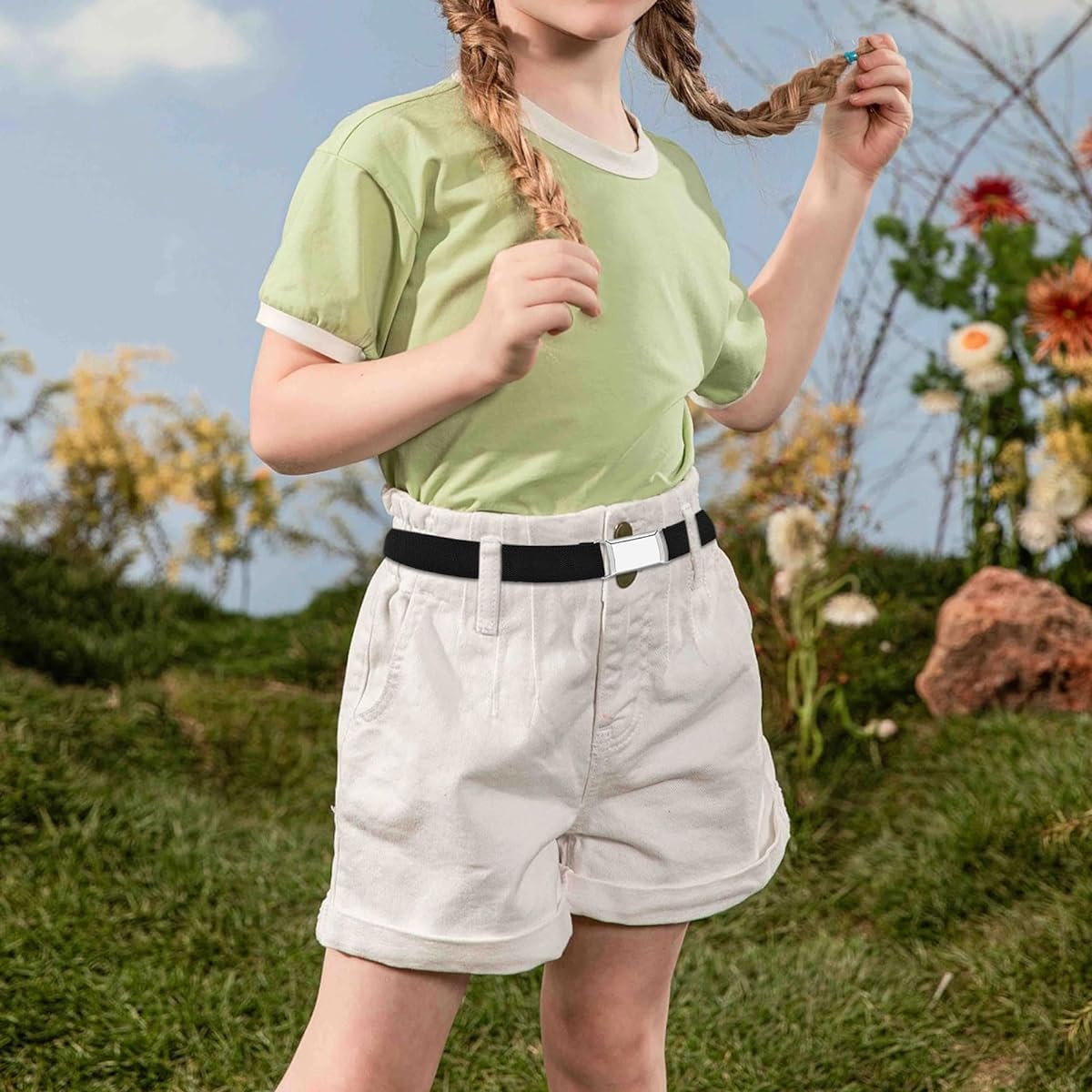 GUSTAVE Kids Belt for Boys 2‑4 Years with Quick Release Buckle and Elastic Fit | Fits 35‑50 cm