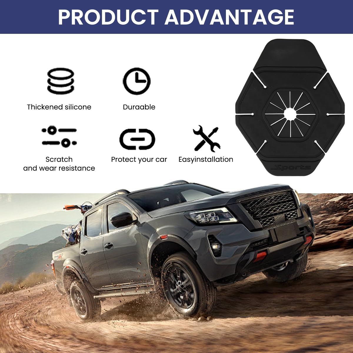 STHIRA Car Wiper Hole Protector Pads for Windshield Dust Protection | 4PCS Silicone Guards