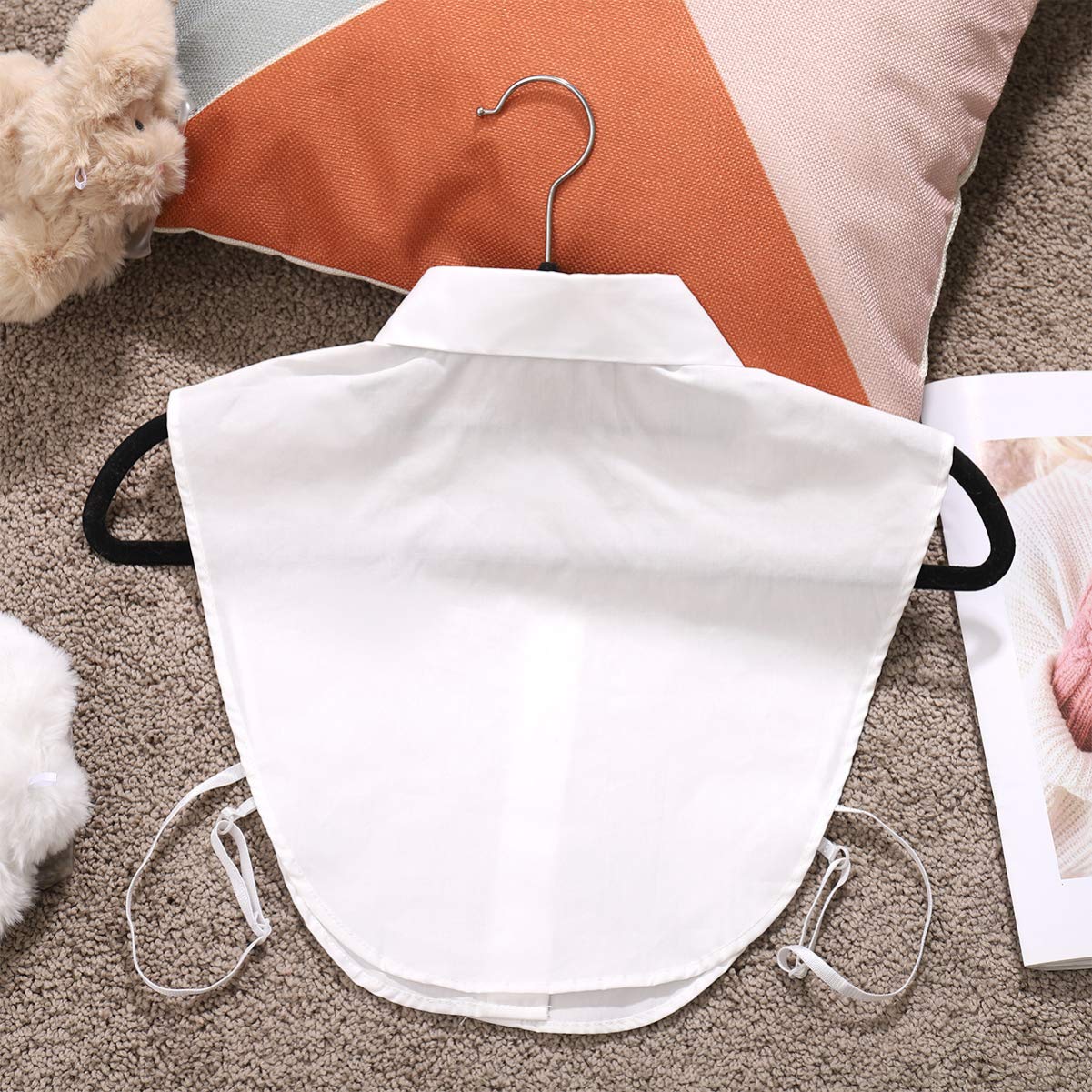 PALAY Detachable Collar for Women featuring 4 Button Design and Cotton Material | Fits Most