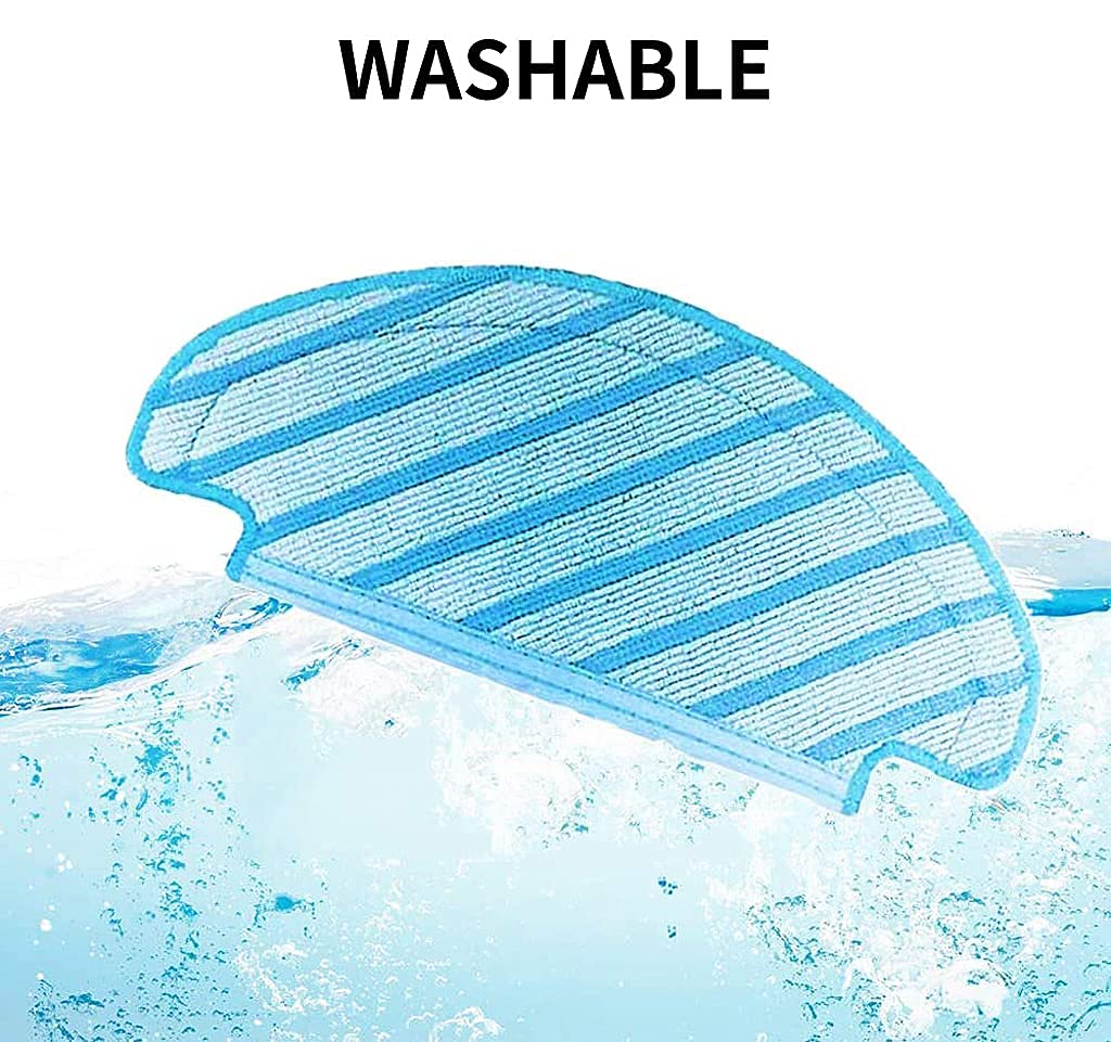 HASTHIP Mop Cloth Pads for Ecovacs Deebot Ozmo T8 Series featuring Snap‑Fit Design | 3 Pcs Replacement Set