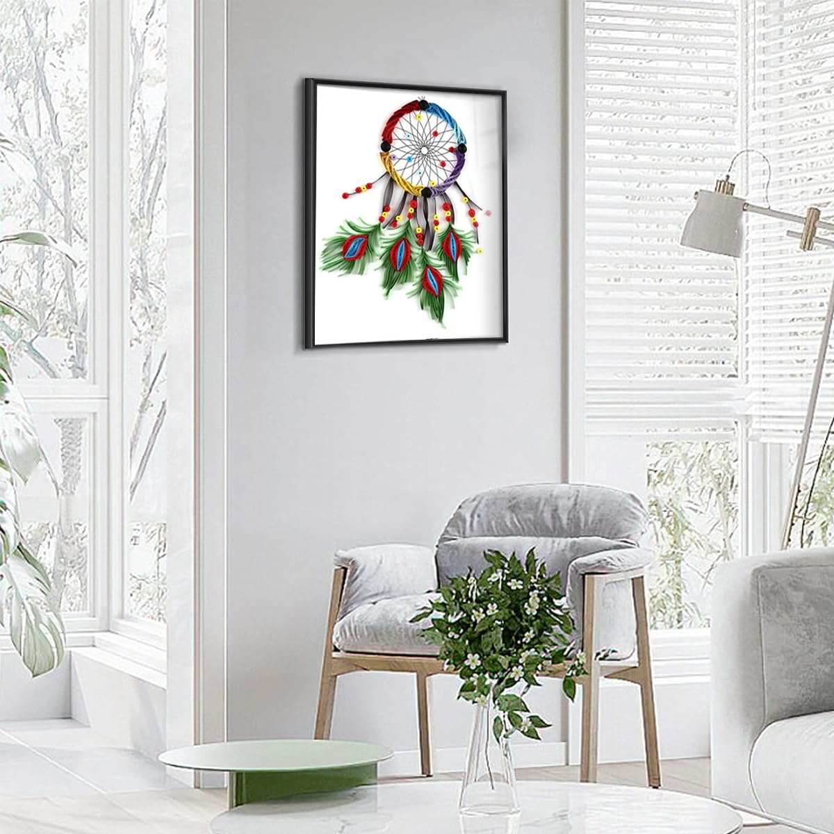 HASTHIP Paper Quilling Art Patterns for DIY Crafting with 20 A4 Templates | 300g Hard Paper