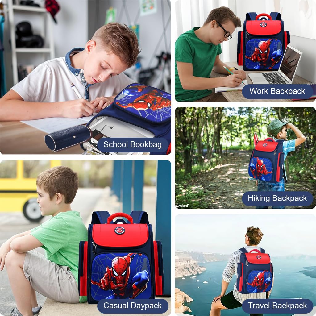 PALAY School Backpack for Kids 30x16x40cm with Ergonomic Shoulder Support and Waterproof Oxford Cloth | Ideal for Boys and Girls Aged 7–12