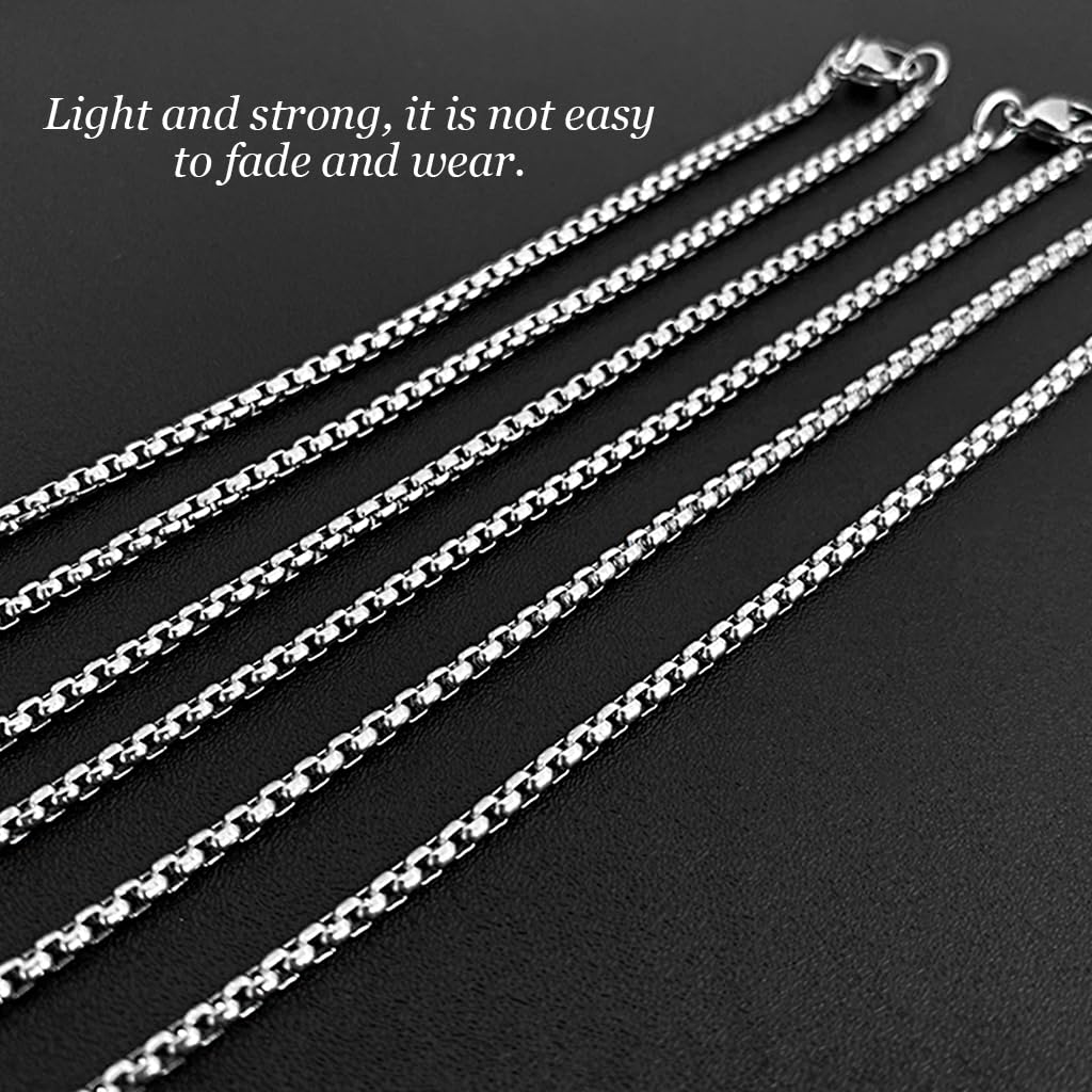 ZIBUYU Necklace for Men, Stainless Steel Chains Jewelry Gifts