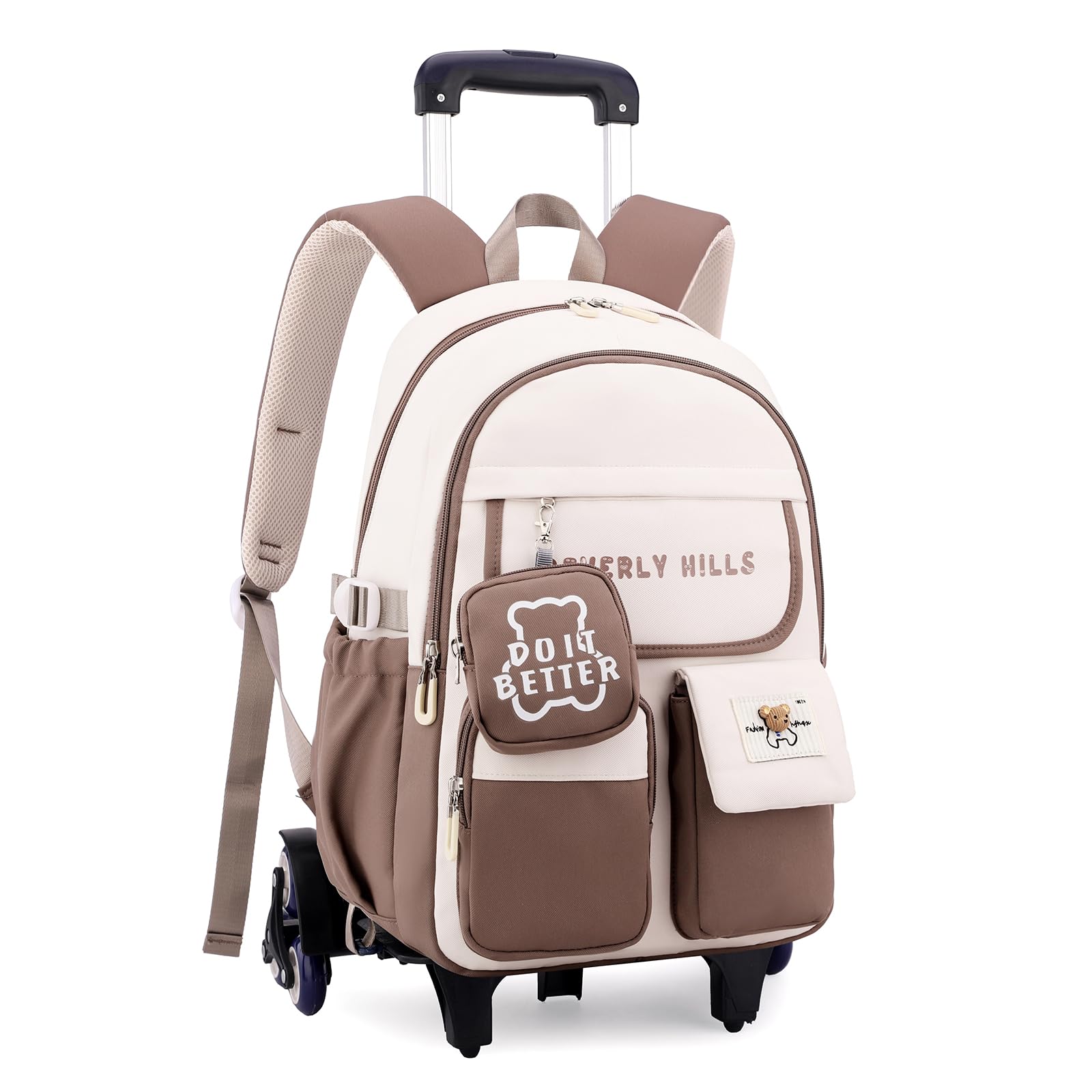 PALAY® School Backpack with Wheels for Boys and Girls, Children's Backpacks Primary School Bags with Wheels School Backpack for Girls Lightweight