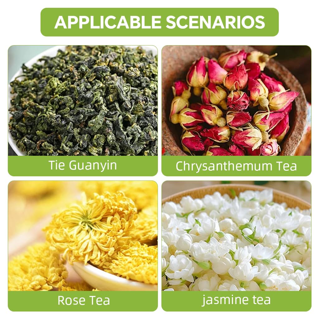 Supvox Tea Infuser for Loose Leaf Tea featuring Push Handle and 2 in Mesh Ball | 304 Stainless Steel