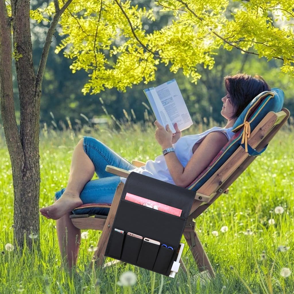 HASTHIP Armchair Caddy for Couch with Flip Board and Metal Fixing | Oxford Cloth Organizer