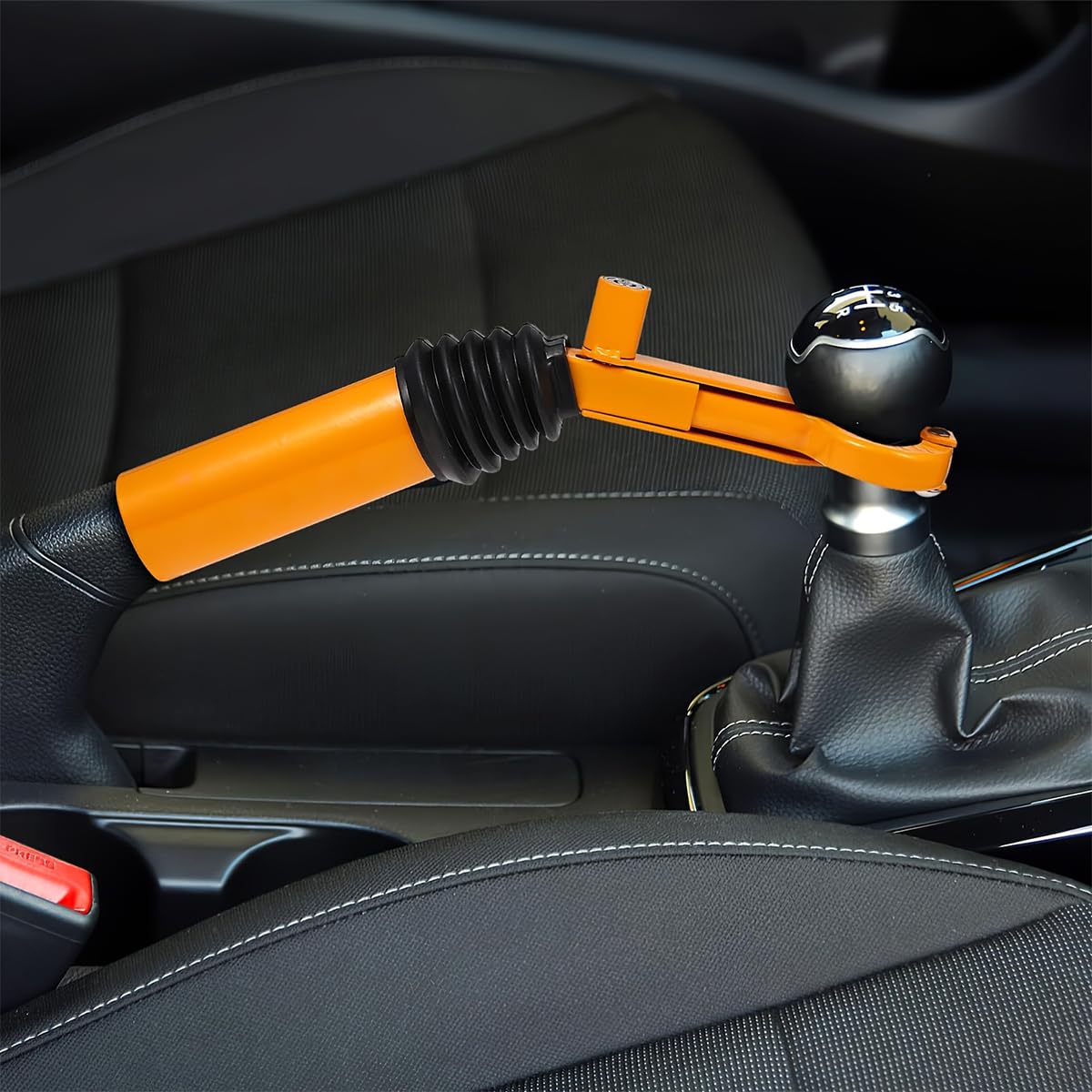 STHIRA Car Gear Shift and Handbrake Lock for Vehicle Security with Dual Locking Mechanism and Heavy Duty Steel | Universal Fit