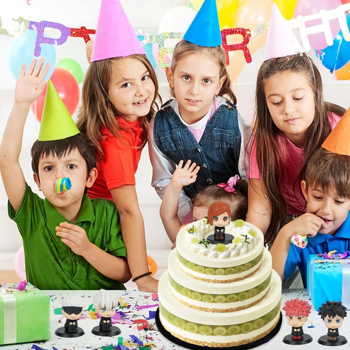 PATPAT Anime Action Figures for Desk and Room Decor with 5Pcs 3.5 in PVC Figurines | Gift for Fans