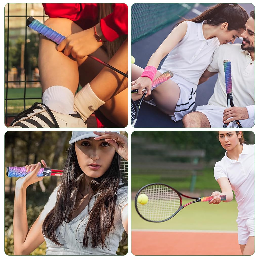 Proberos Tennis Racket Grips for Tennis and Badminton with Self Adhesive Design | 4 Pack PU Overgrip