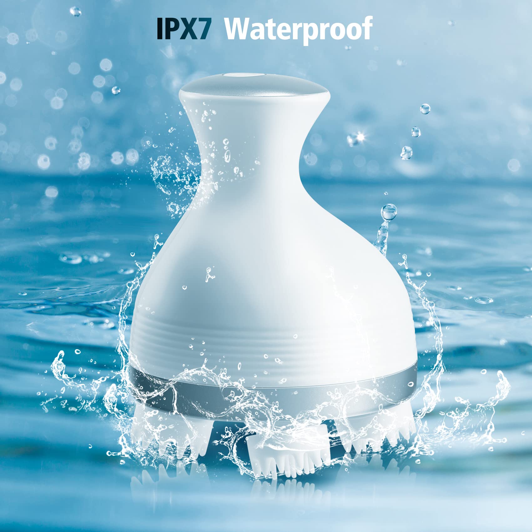 HASTHIP Scalp Massager for Relaxation with 76 Massage Spots and 4 Modes | USB Rechargeable IPX7 Waterproof Design