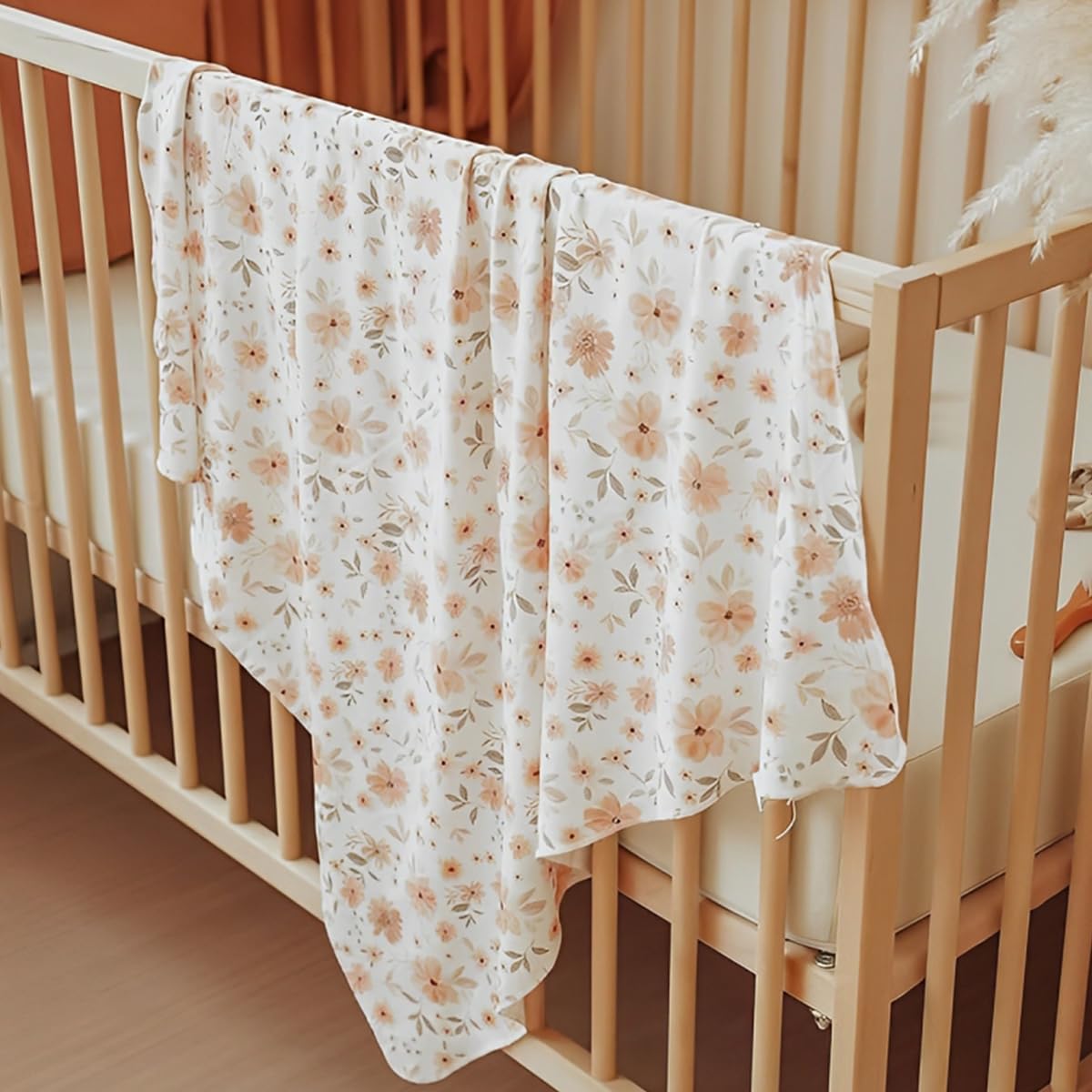 SNOWIE SOFT Baby Swaddles for Newborns 0–12 Months with Adjustable Wrap Design | 4Pcs 100% Cotton Set